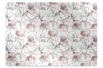 Tapis pour chaise de bureau Coquelicots peints