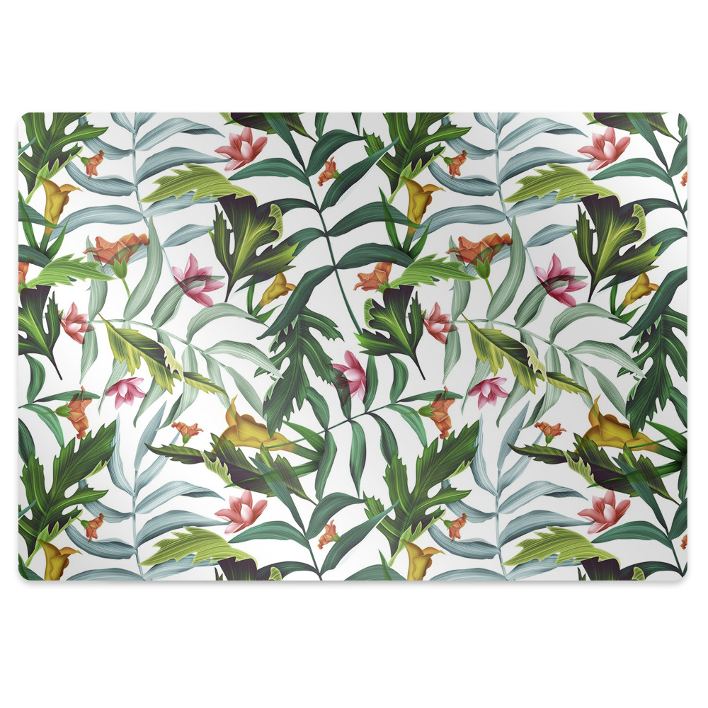 Tapis pour chaise de bureau Végétation tropicale