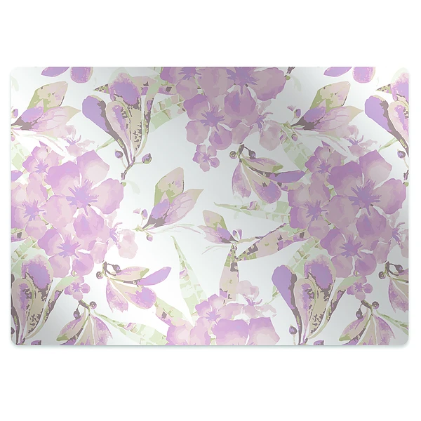 Tapis de chaise de bureau Fleur unique rose pâle