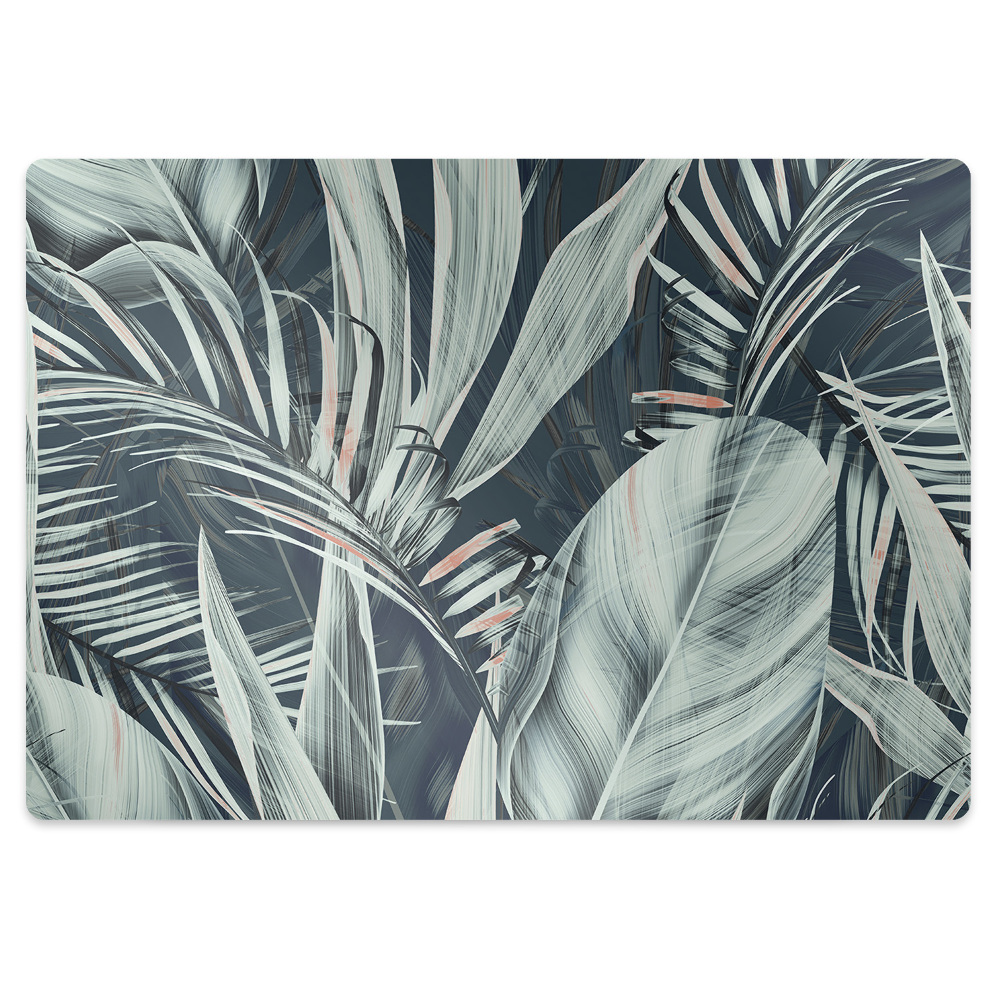 Tapis fauteuil bureau Feuilles exotiques