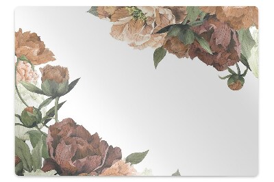 Tapis pour chaise de bureau Flore rétro colorée