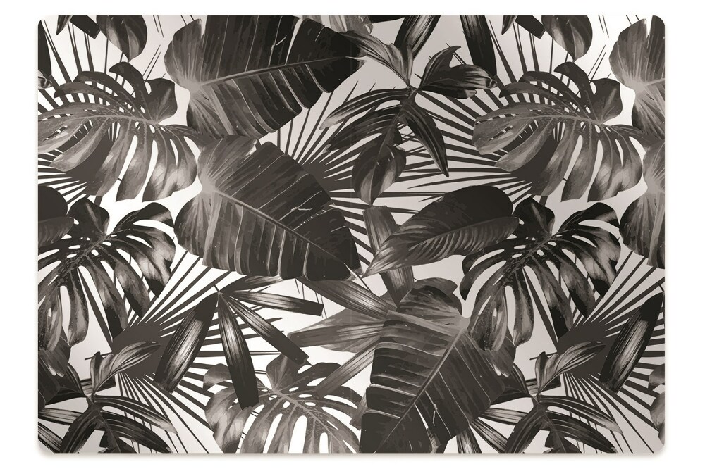 Tapis de protection de sol Feuilles sombres