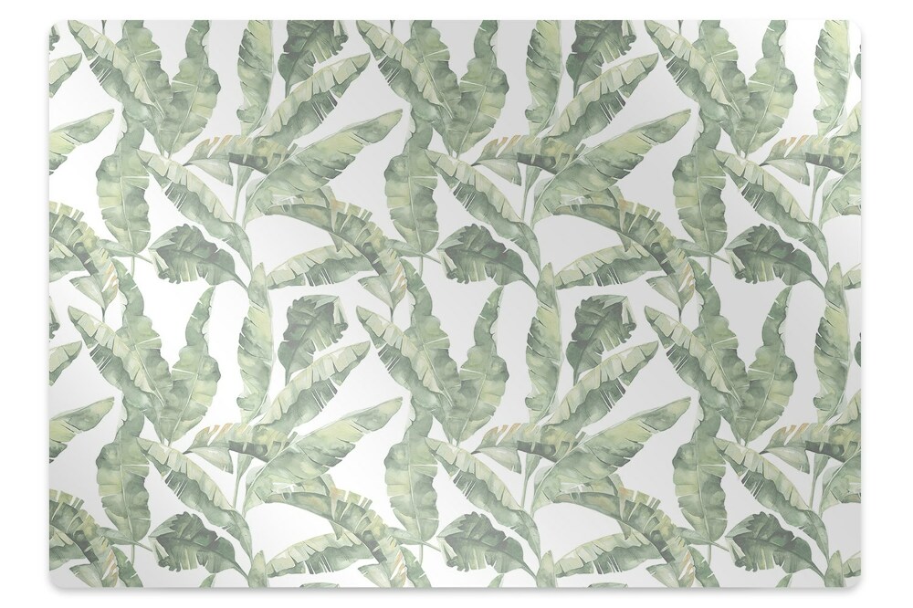 Tapis pour chaise de bureau Feuilles de bananier
