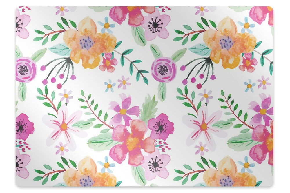 Tapis de chaise de bureau Plantes esquissées