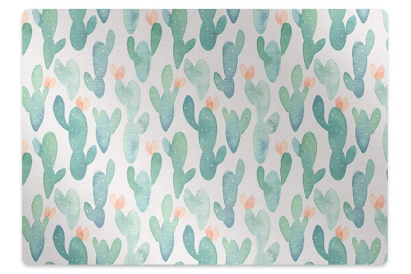 Tapis bureau Cactus à l'aquarelle