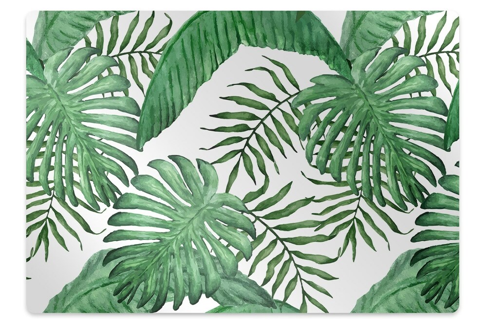 Tapis de chaise de bureau Feuilles de palmier