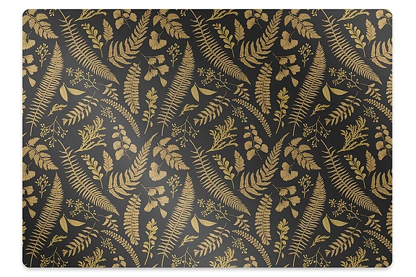 Tapis fauteuil bureau Feuilles de fougère