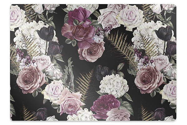 Tapis protège sol Fleurs romantiques