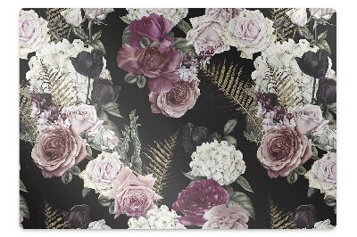 Tapis protège sol Fleurs romantiques