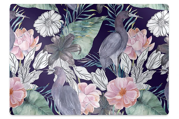 Tapis pour chaise de bureau Oiseaux sur les branches