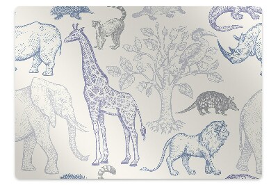 Tapis de protection de sol Faune de Madagascar