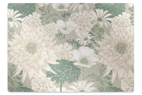 Tapis fauteuil bureau Fleurs de marguerite au printemps