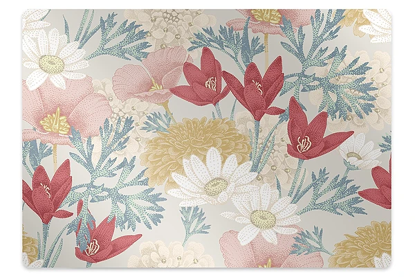 Tapis protège sol Fleurs de printemps