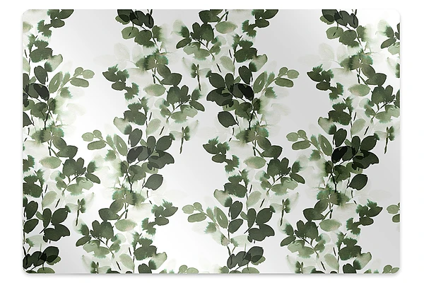 Tapis de chaise Feuilles vertes