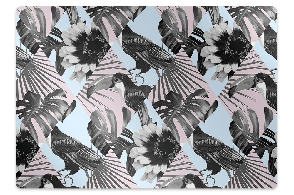 Tapis protège sol Patchwork tropical