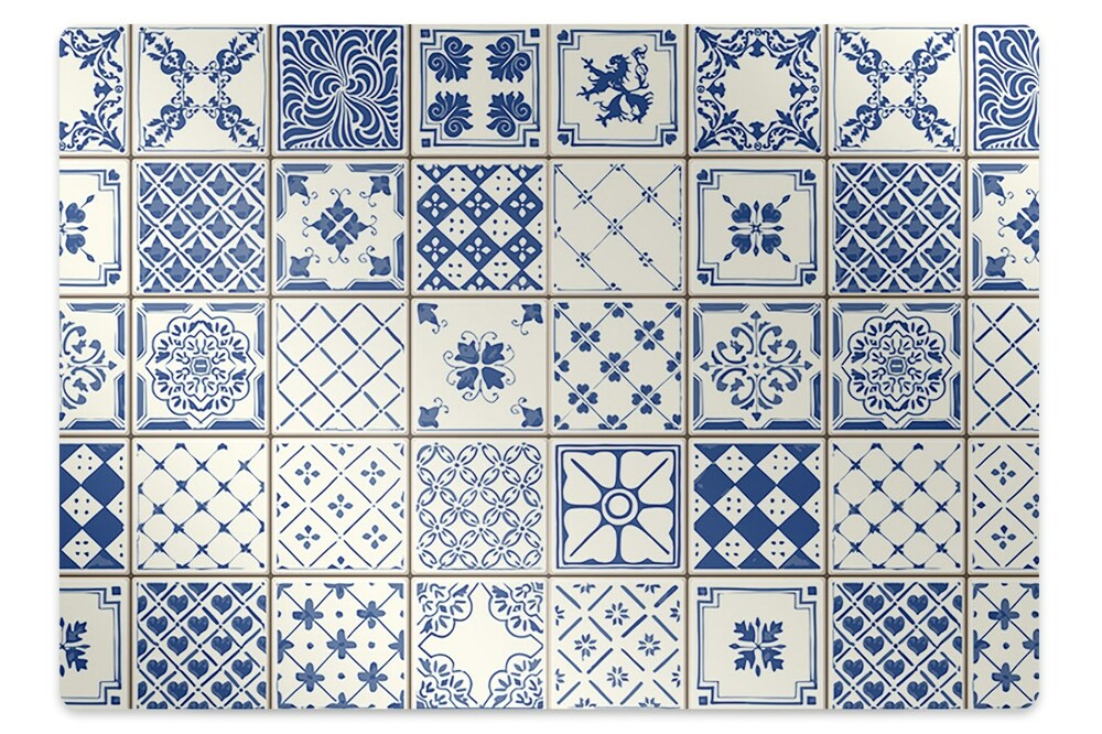 Tapis de chaise de bureau Azulejos