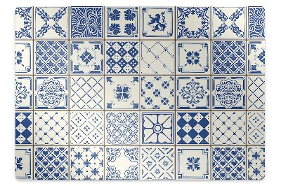 Tapis de chaise de bureau Azulejos