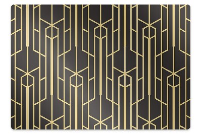 Tapis protection sol Motif jaune