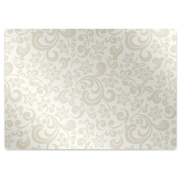 Tapis protection sol Motif baroque