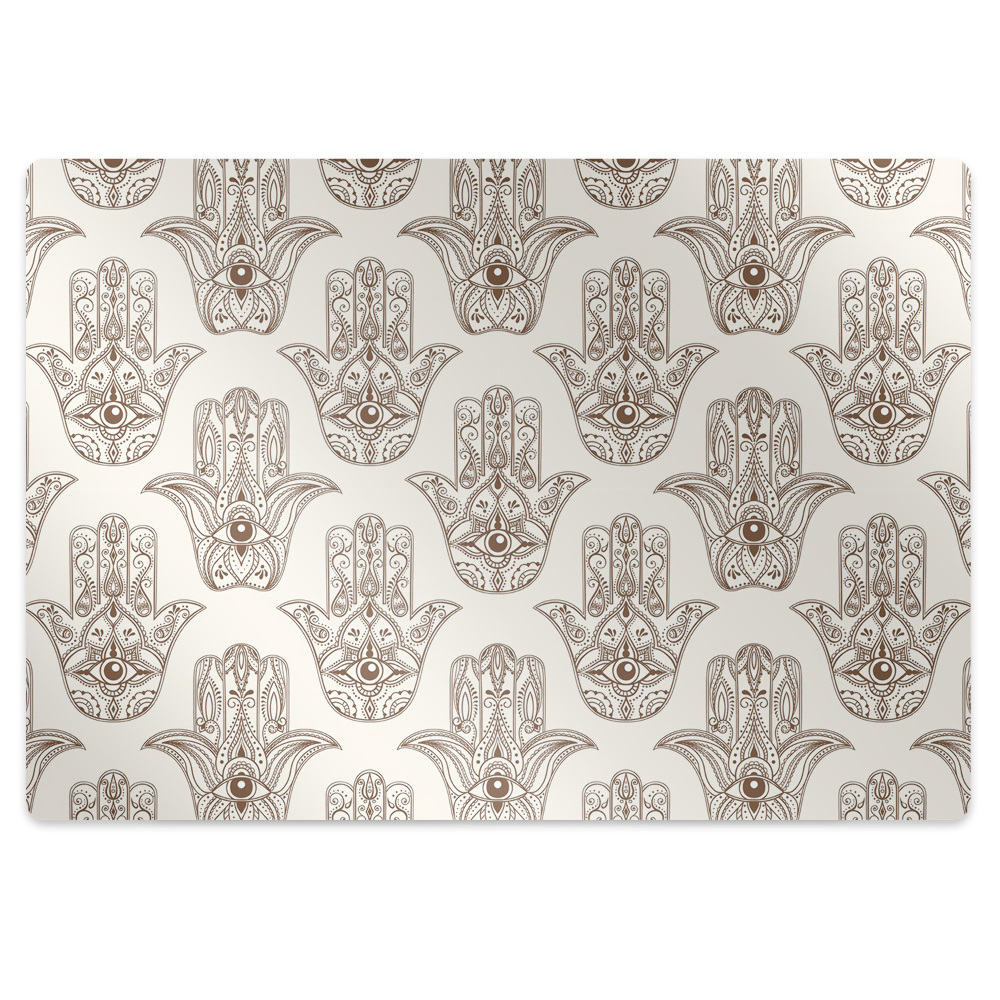 Tapis protège sol Signe marron