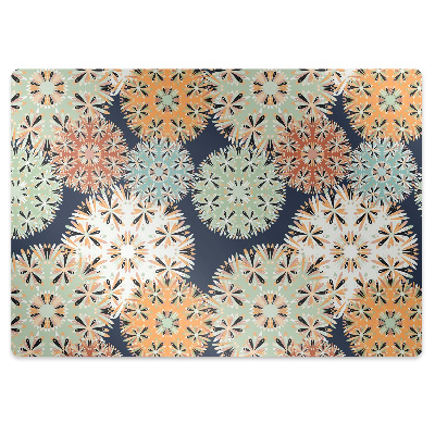 Tapis protection sol Mandalas colorés