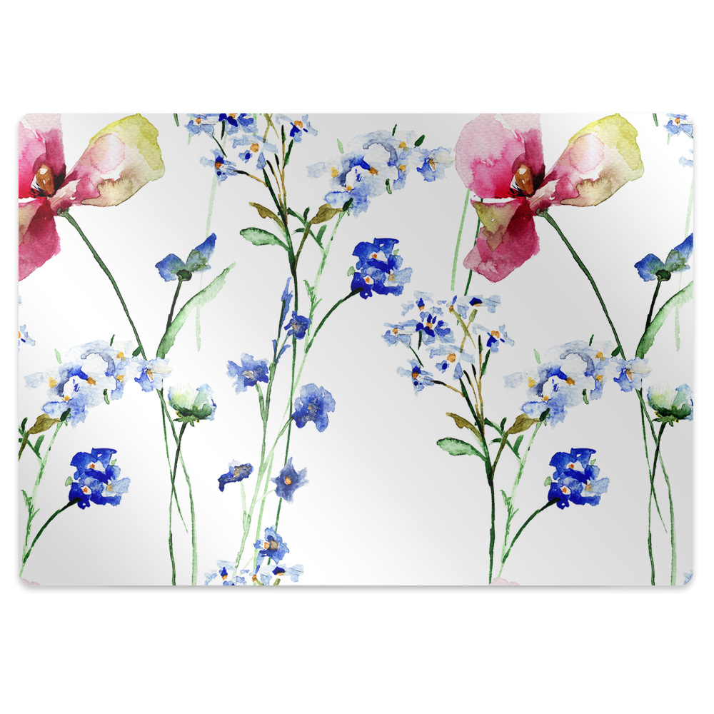 Tapis protège sol Fleurs peintes