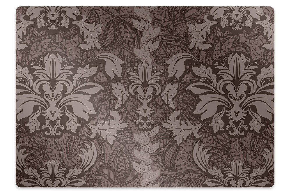 Tapis de protection de sol Motif de style damassé