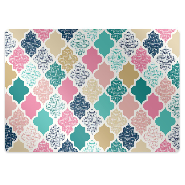 Tapis de chaise de bureau Motif coloré