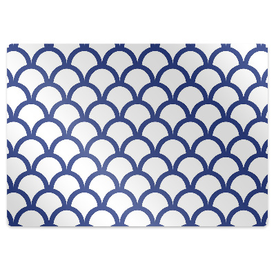 Tapis fauteuil bureau Motif d'écailles de poisson