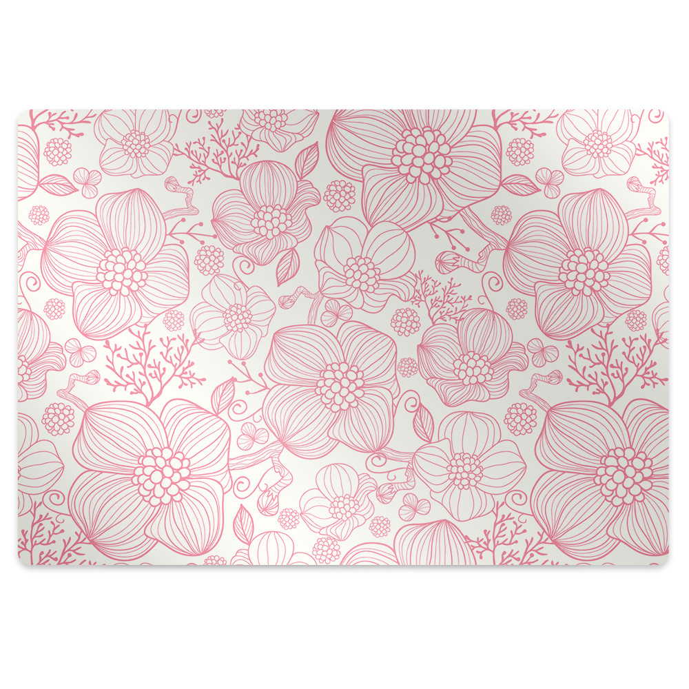 Tapis protège sol Fleurs de contour