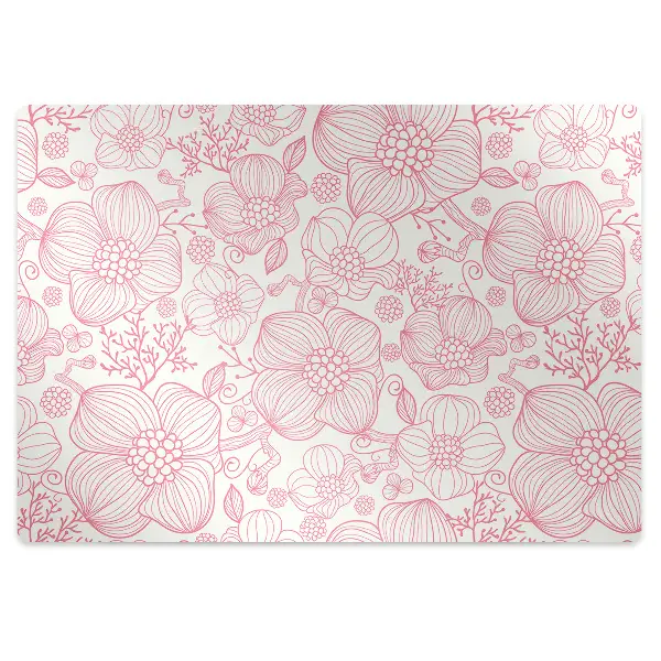 Tapis protège sol Fleurs de contour