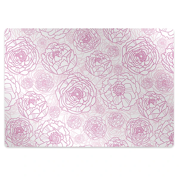 Tapis protège sol Fleurs lumineuses