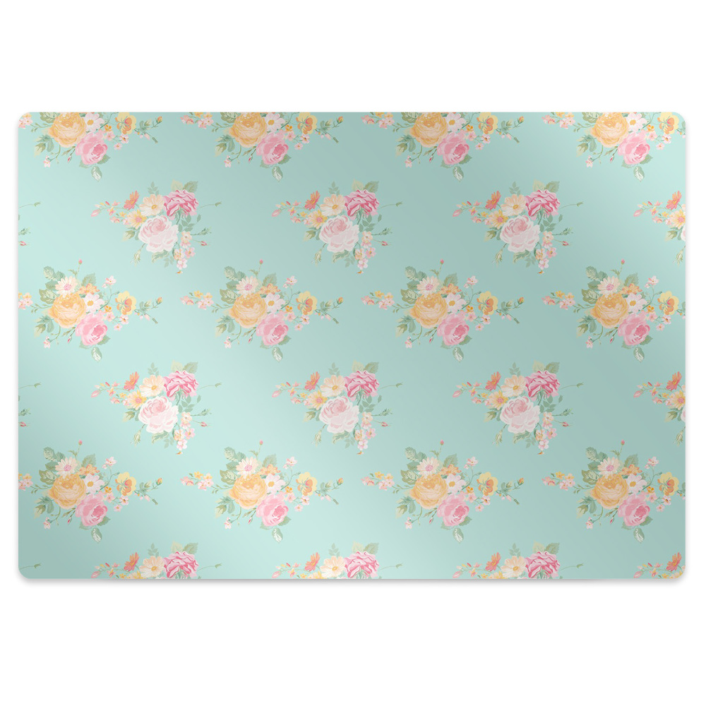 Tapis bureau Bouquets peints
