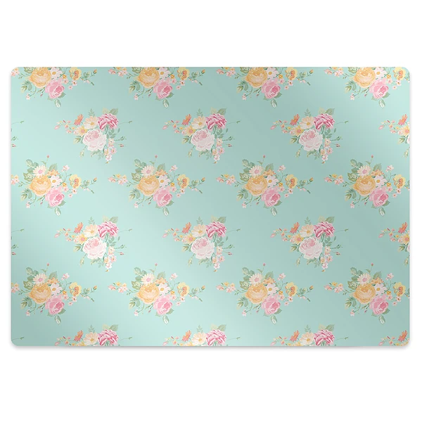 Tapis bureau Bouquets peints