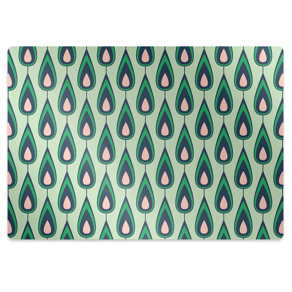 Tapis protection sol Formes vertes