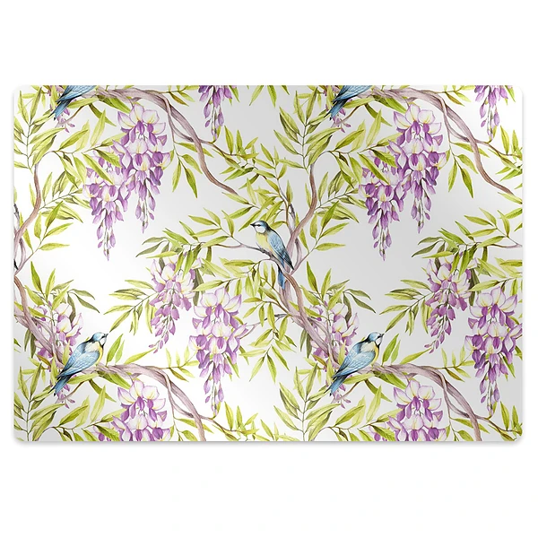 Tapis bureau Oiseaux dans la forêt