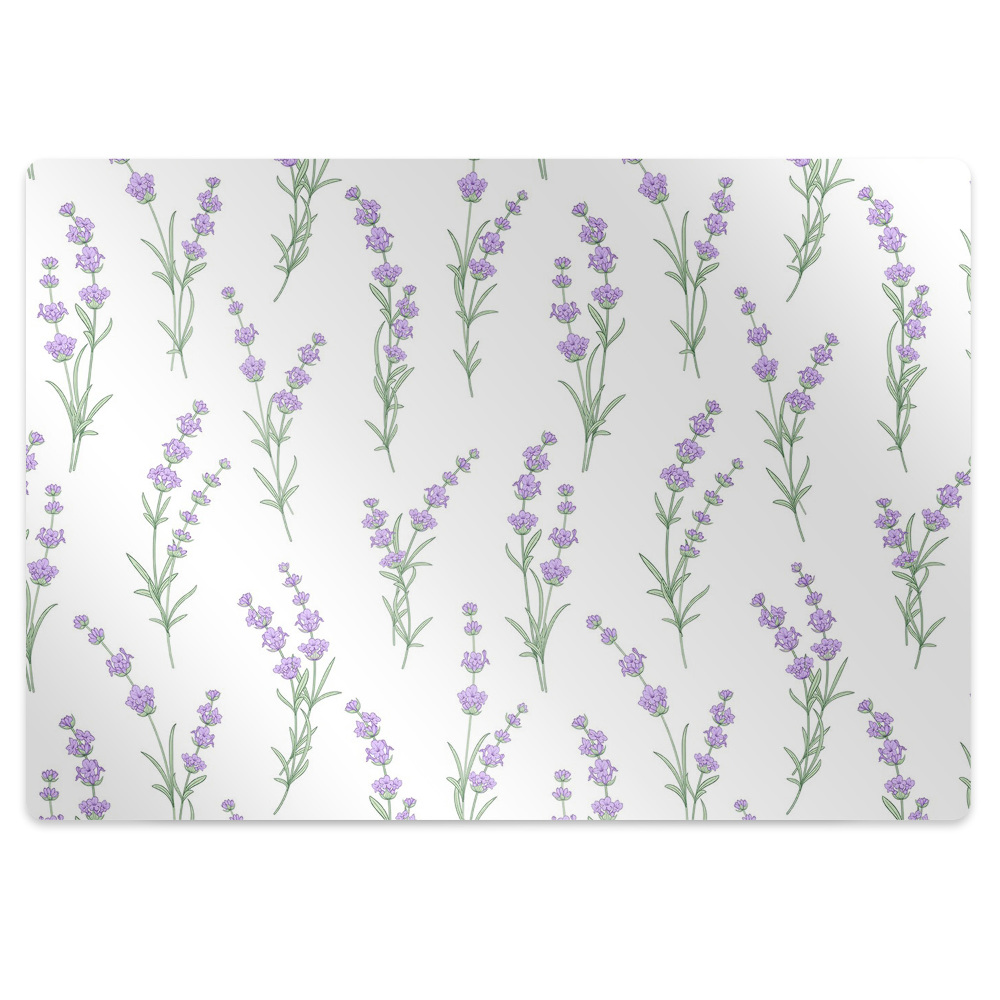 Tapis de chaise de bureau Fleurs de lavande
