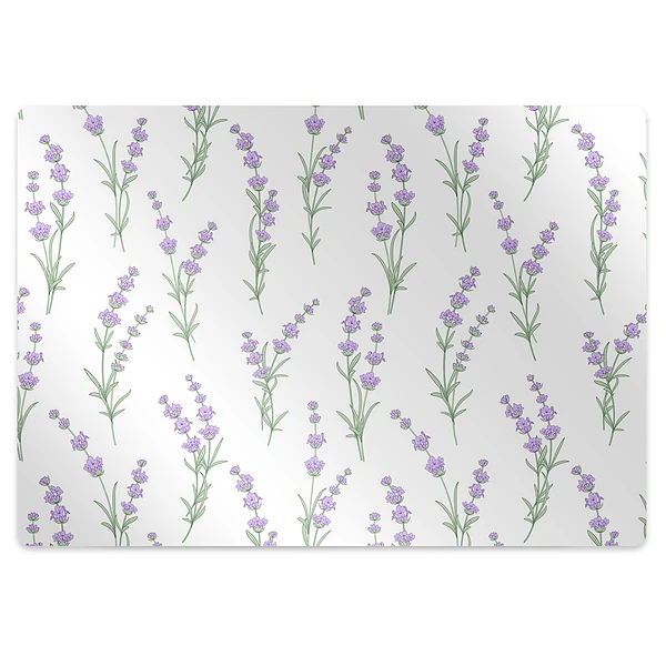 Tapis de chaise de bureau Fleurs de lavande