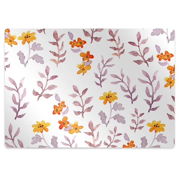 Tapis protège sol Fleurs dans un tableau