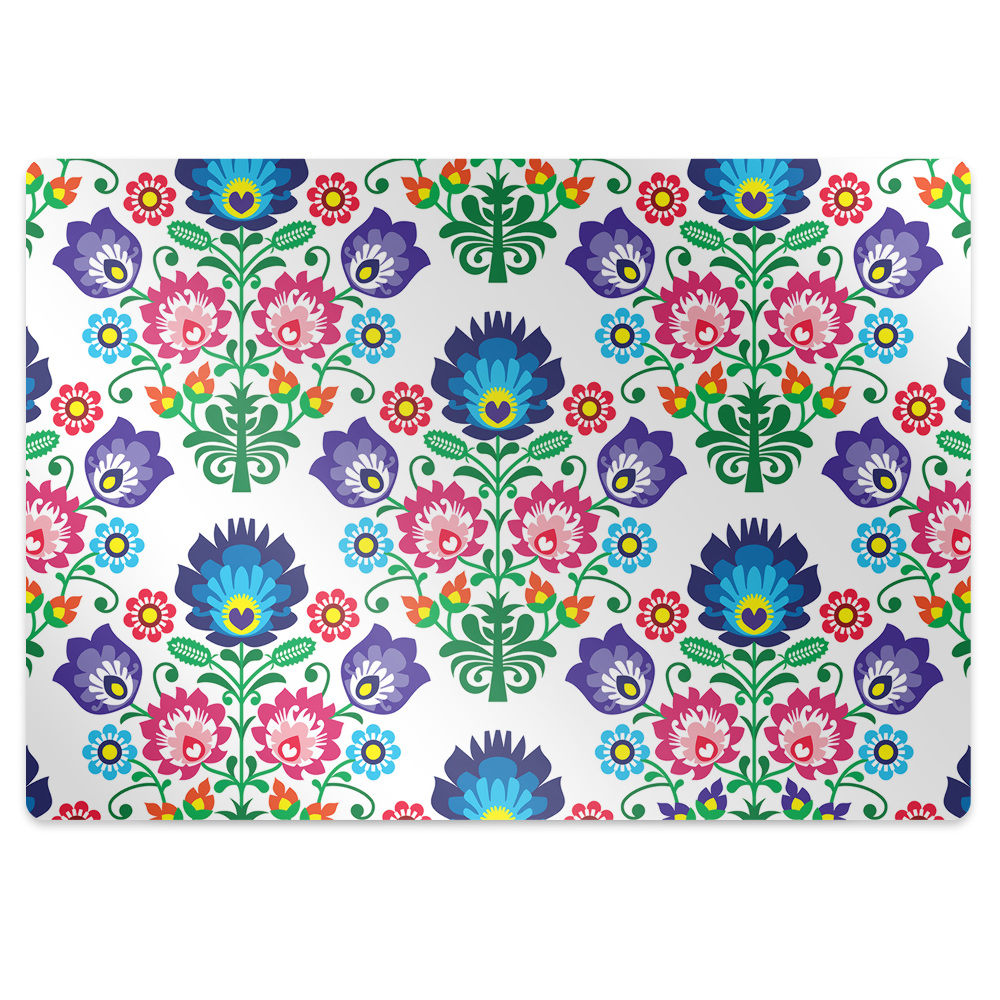 Tapis de chaise de bureau Motif folklorique