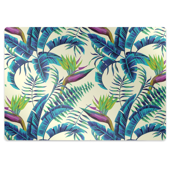 Tapis pour chaise de bureau Image tropicale