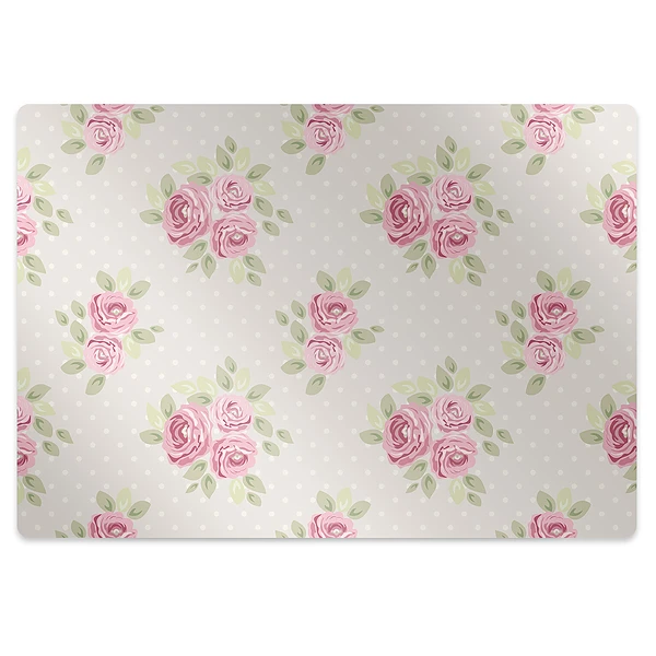Tapis de chaise Fleurs anglaises roses
