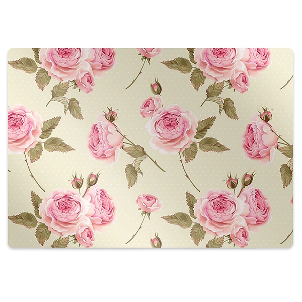 Tapis protège sol Fleurs de roses anglaises