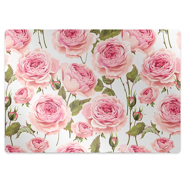 Tapis protection sol Jolies fleurs de roses