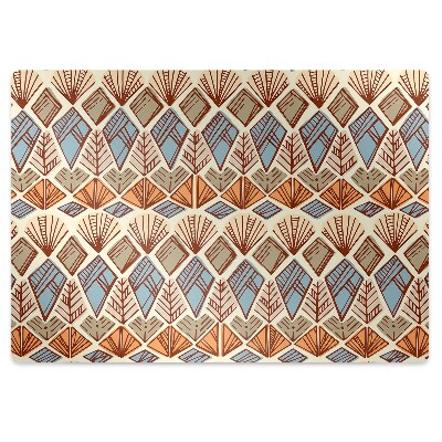 Tapis de chaise Motif folklorique brun