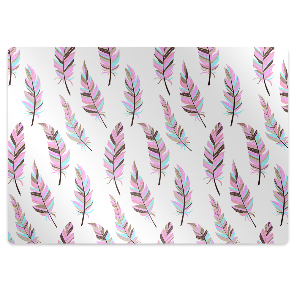 Tapis fauteuil bureau Plumes légères