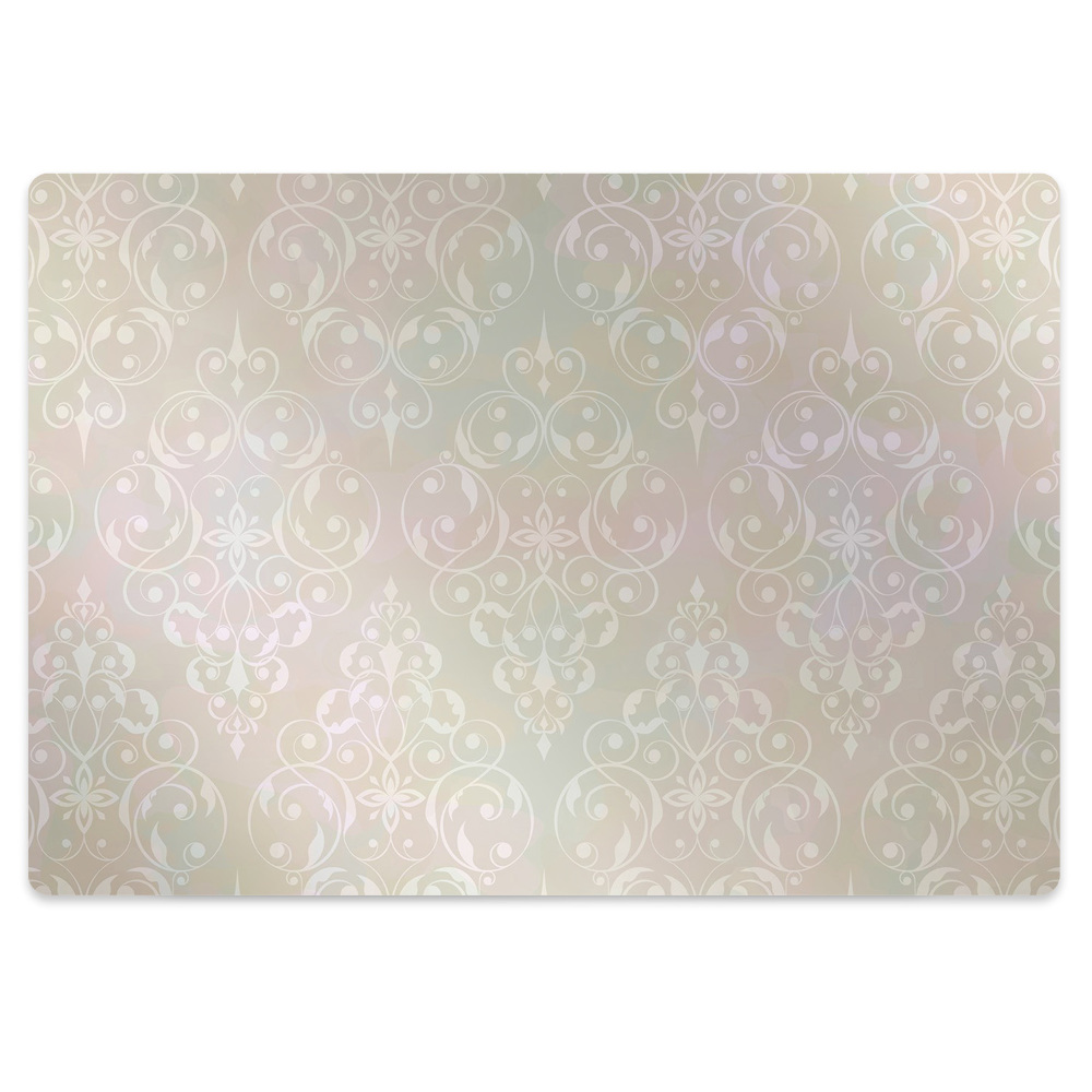 Tapis pour chaise de bureau Motif rétro doré