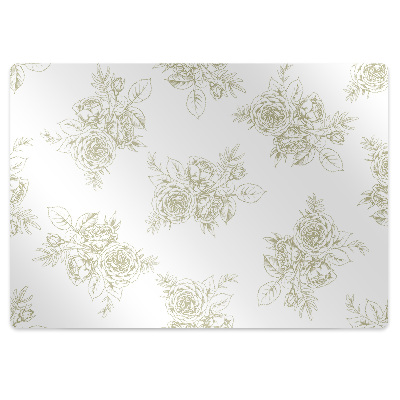 Tapis pour chaise de bureau Rose délicate