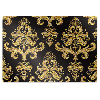 Tapis fauteuil bureau Motif doré