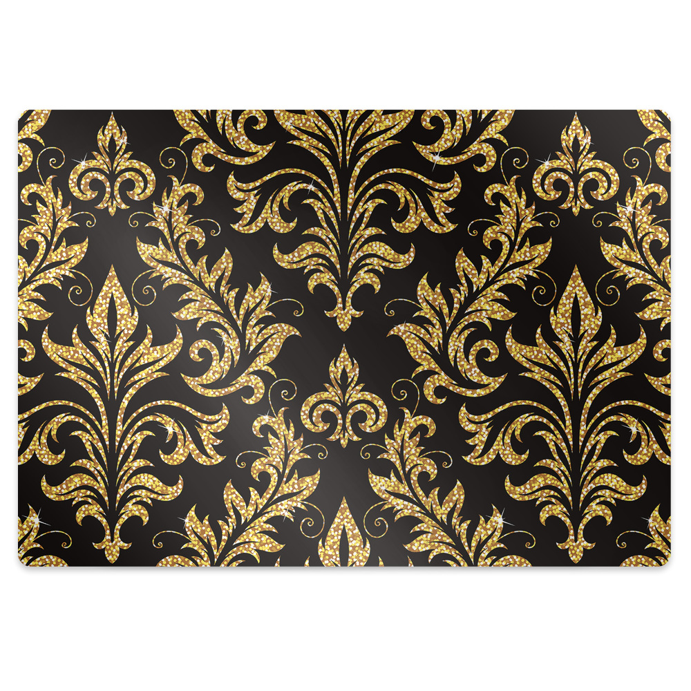 Tapis fauteuil bureau Motif doré